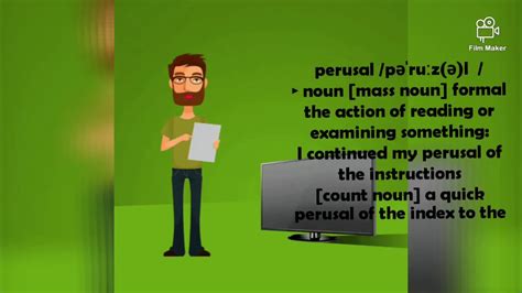 what does perusal mean in english